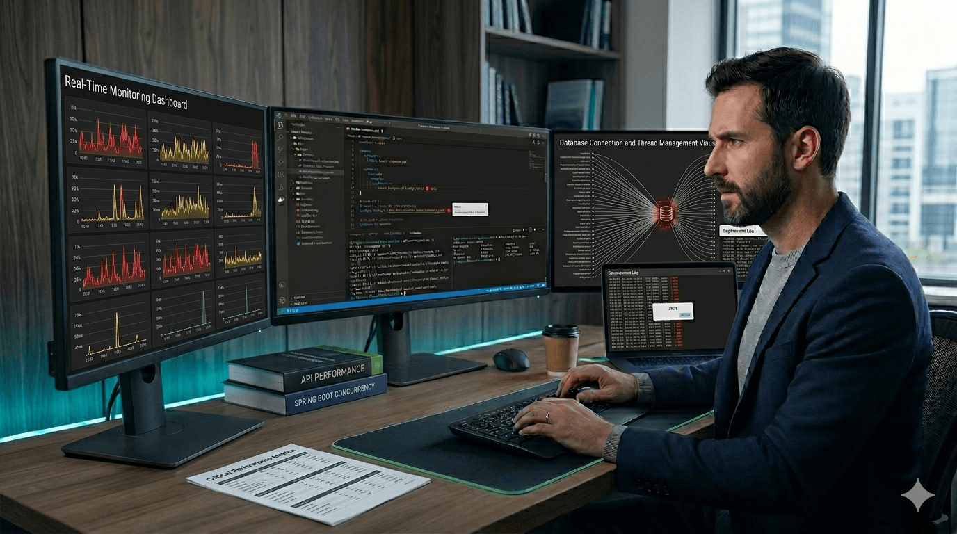 O Erro Que Está Destruindo APIs Spring Boot em Produção: Thread Pool Exhaustion + Connection Pool Exhaustion