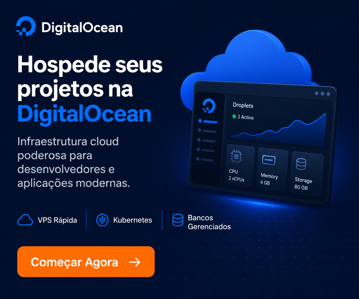 DigitalOcean - Cloud moderna para aplicações escaláveis